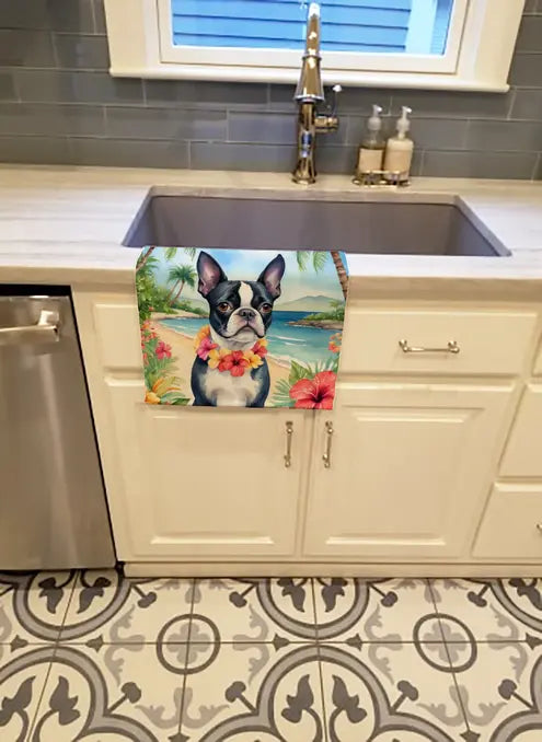 Boxer Luau Pair of Pot Holders Caroline's Treasures