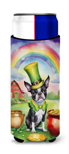 Boykin Spaniel St Patrick's Day Hugger for Ultra Slim Cans Caroline's Treasures