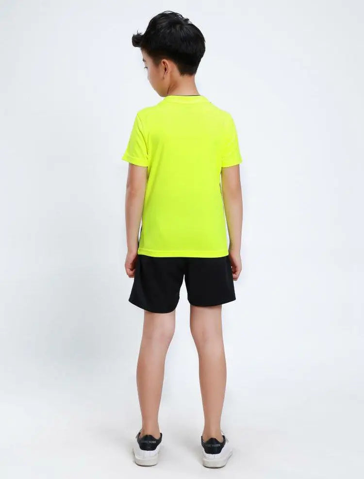 Boys Badminton Sets , children tennis clothes , badminton Suit for kids , table Shirt + Shorts Set , Cool table tennis clothing