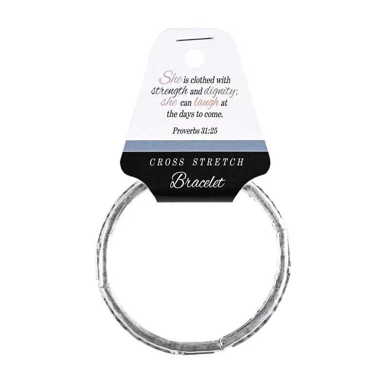 Bracelet Stretch Cross She Is Clothed Dicksons Inc