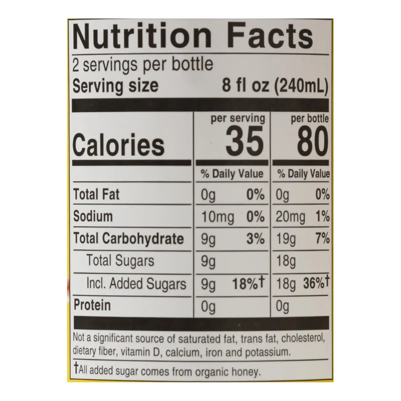 Bragg - Apple Cider Vinegar Ginger Lemon Honey Refresh - Case Of 12-16 Fz Bragg