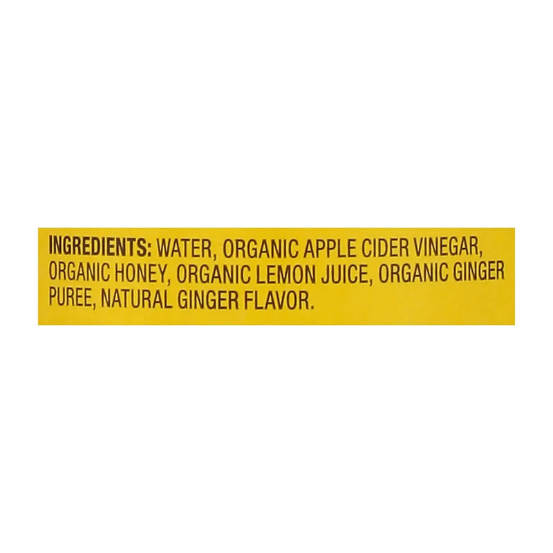 Bragg - Apple Cider Vinegar Ginger Lemon Honey Refresh - Case Of 12-16 Fz Bragg