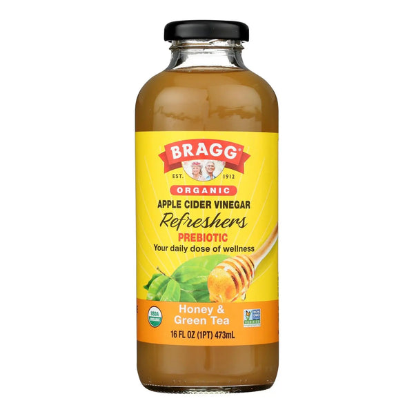 Bragg - Apple Cider Vinegar Honey Green Tea Refresh - Case Of 12-16 Fz Bragg