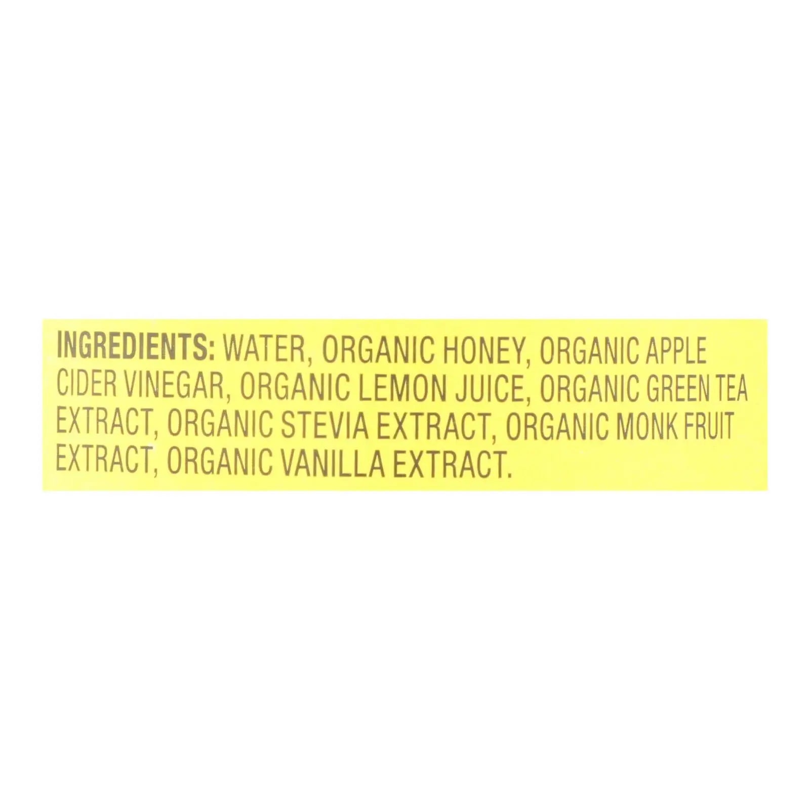 Bragg - Apple Cider Vinegar Honey Green Tea Refresh - Case Of 12-16 Fz Bragg