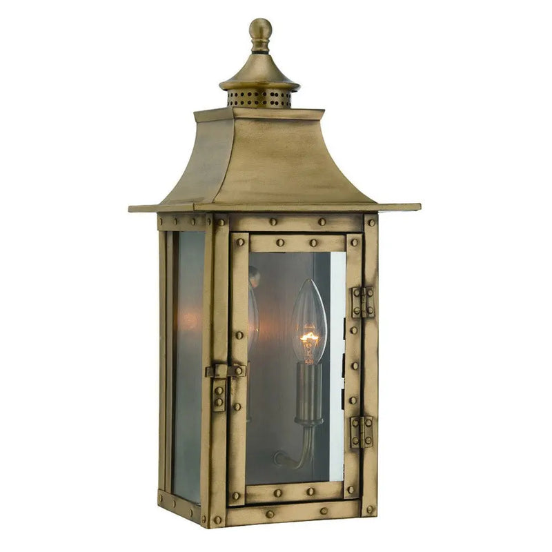 Brass And Clear Two Light Transparent Dimmable Outdoor Hanging Lights With Brass And Clear Shades Homeroots Outdoor
