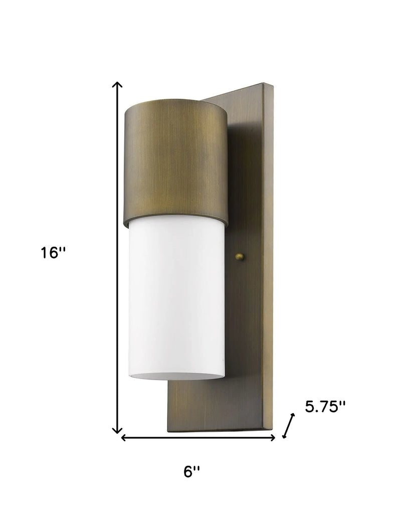 Brass And White Frosted Dimmable Outdoor Hanging Light With Brass And White Shades Homeroots Outdoor