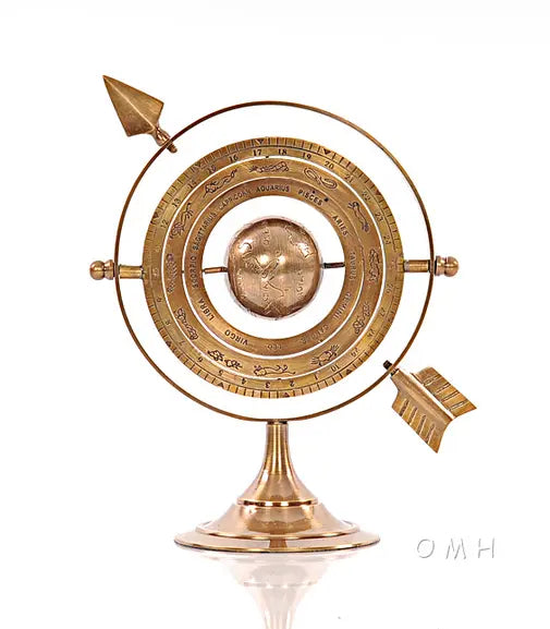 Brass Armillary Globe Décor OMH USA