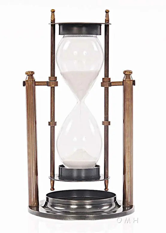 Brass Revolving Hourglass OMH USA