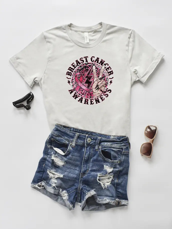 Breast Cancer Awareness- Rockstar Shirt Bella Bean