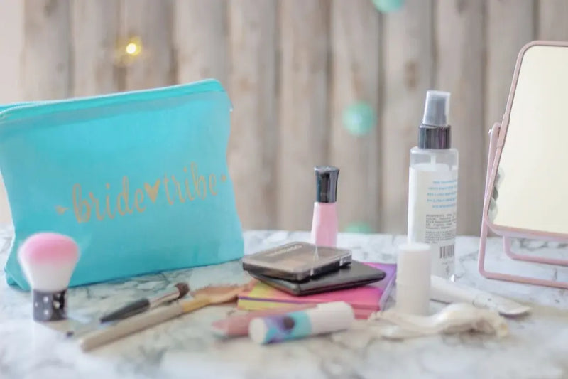 Bride/Bridesmaid Makeup Bag in Canvas Samantha Margaret