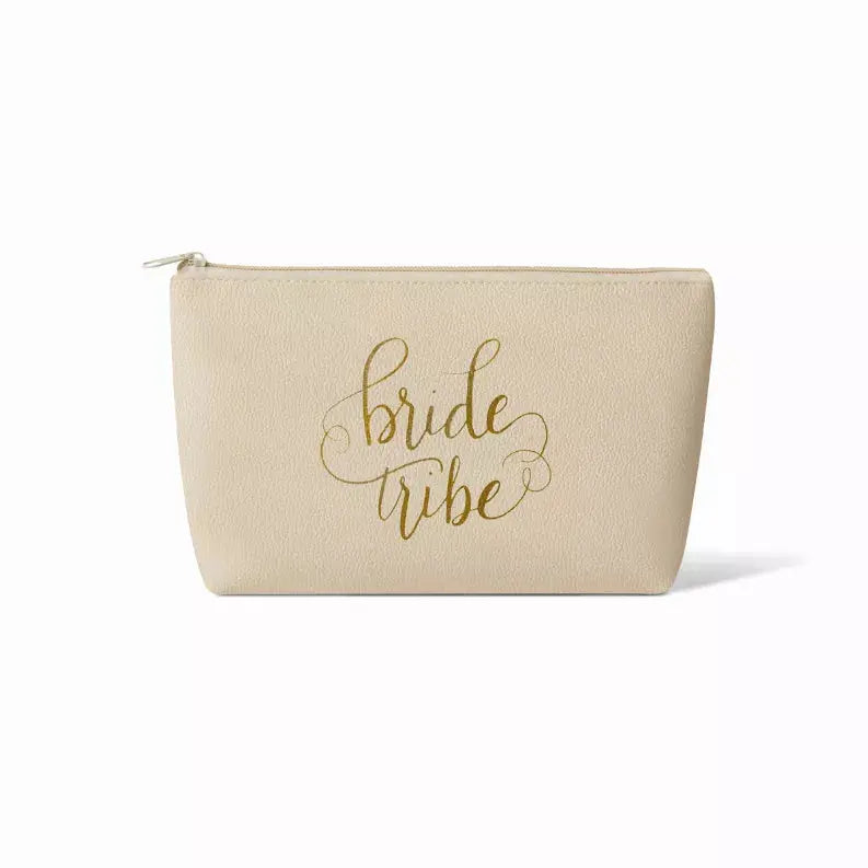 Bride/Bridesmaid Makeup Bag in Faux Leather Samantha Margaret