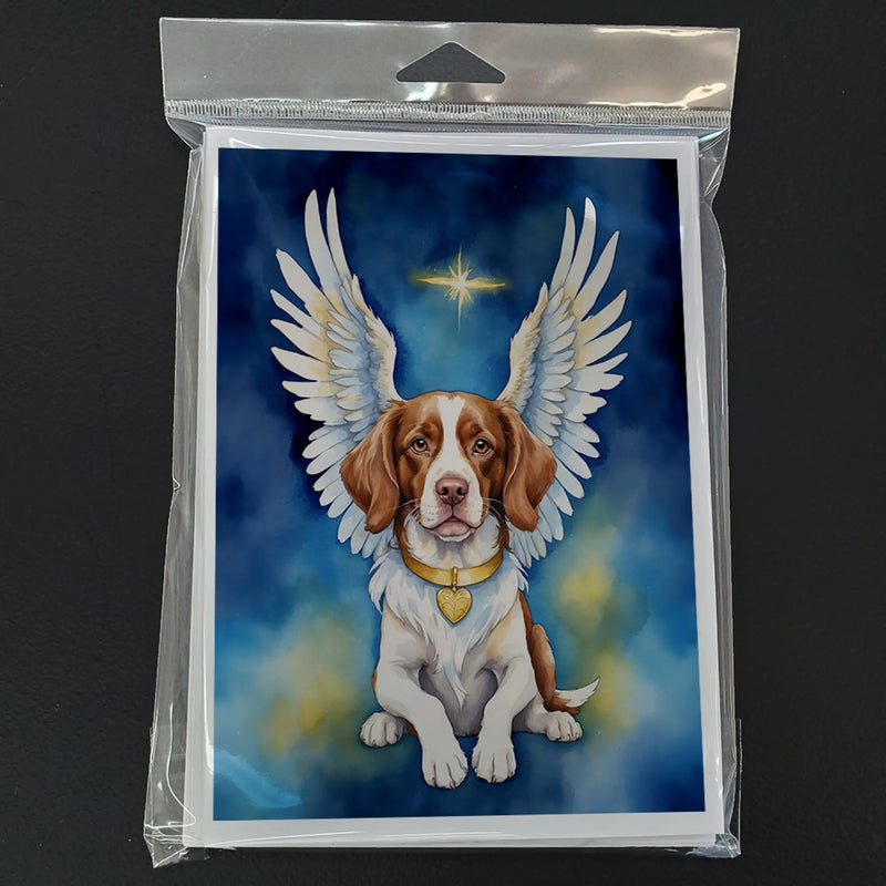 Brittany Spaniel My Angel Greeting Cards Pack of 8 Caroline's Treasures