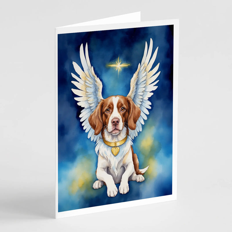 Brittany Spaniel My Angel Greeting Cards Pack of 8 Caroline's Treasures