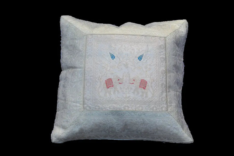 Brocade Silk Decorative Throw Pillow Case OMSutra