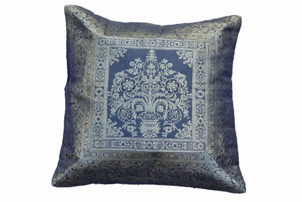 Brocade Silk Decorative Throw Pillow Case OMSutra