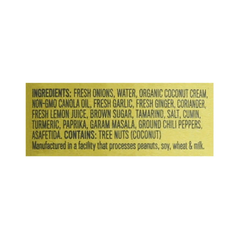 Brooklyn Delhi - Golden Coconut Curry Simmer Sauce - Case Of 6 - 12 Oz Brooklyn Delhi