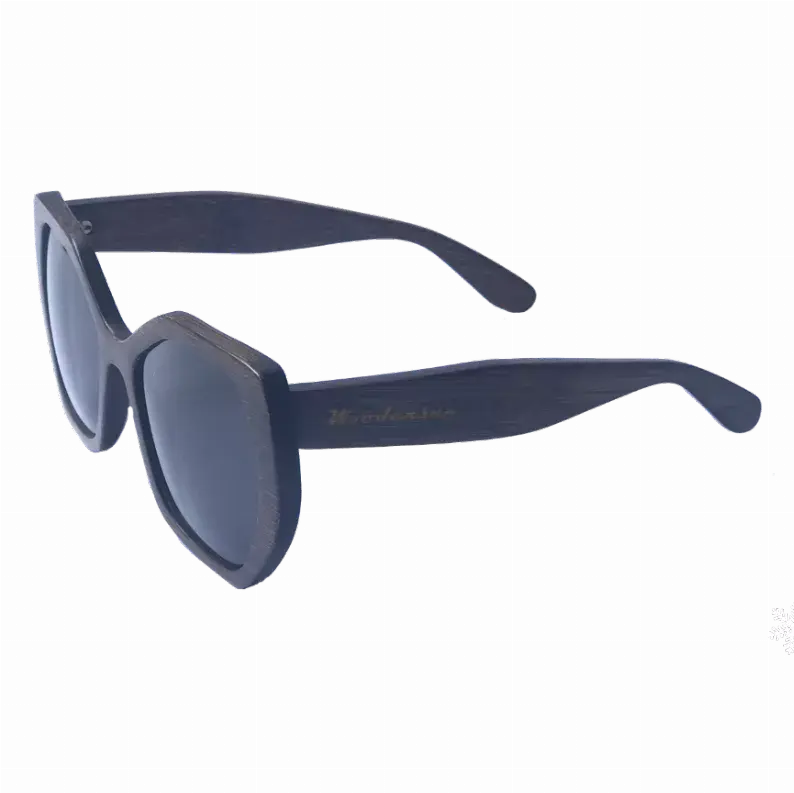 Brooklyn Wood hexagonal Sunglasses Woodensun