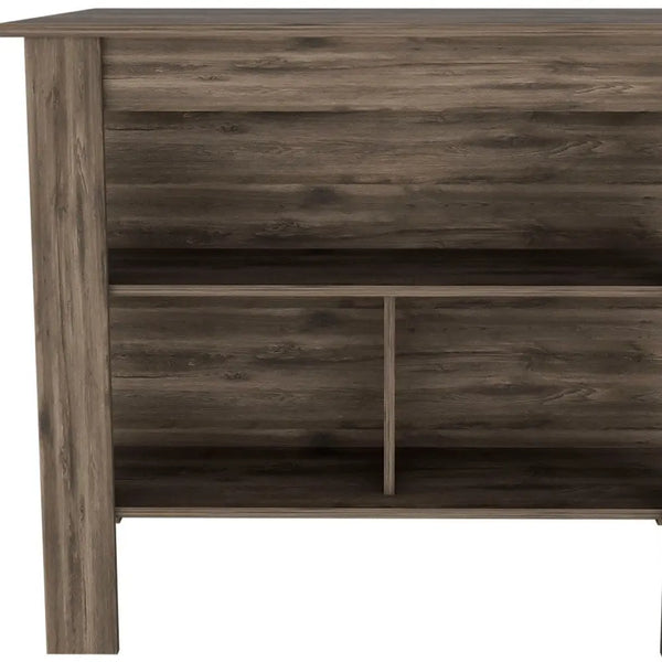 Brown 41" Kitchen Island With Storage Homeroots Kitchen & Dining