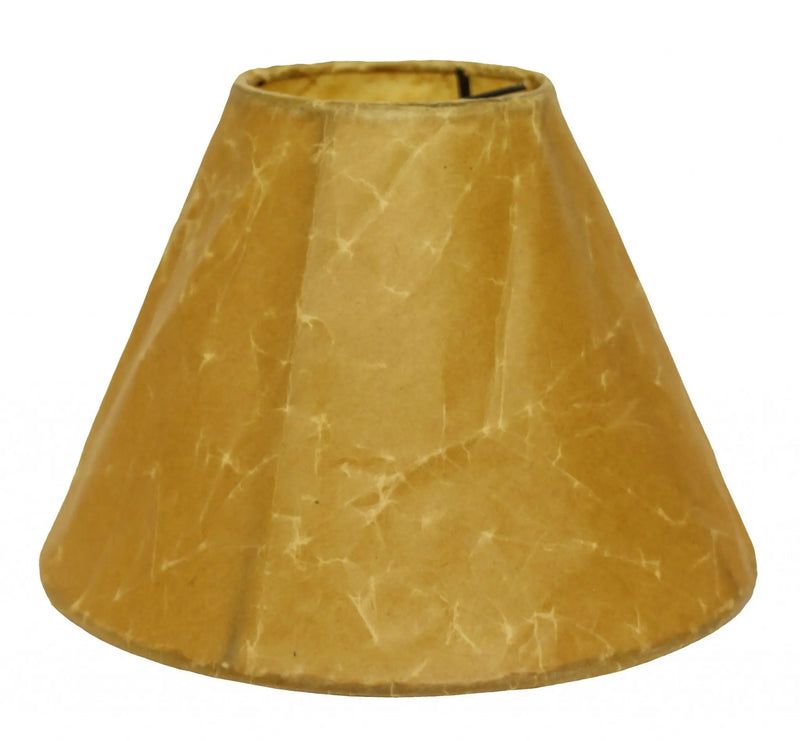 Brown Crinkle Oil Paper Empire Lamp Shade Homeroots Lighting