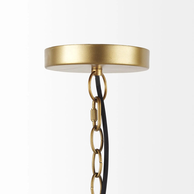 Brown Metal Single Ceiling Light With Brown Shades Homeroots Lighting