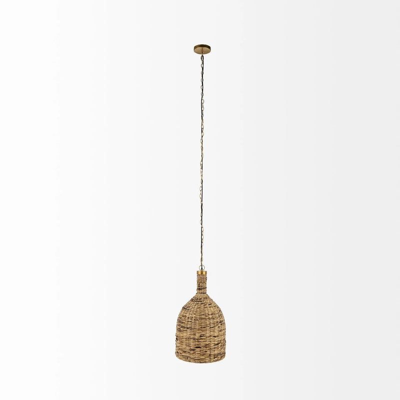 Brown Metal Single Ceiling Light With Brown Shades Homeroots Lighting