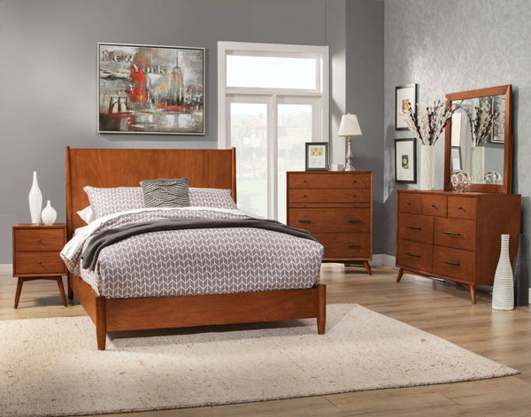 Brown Solid Wood Queen Bed Frame Homeroots Bed & Bath