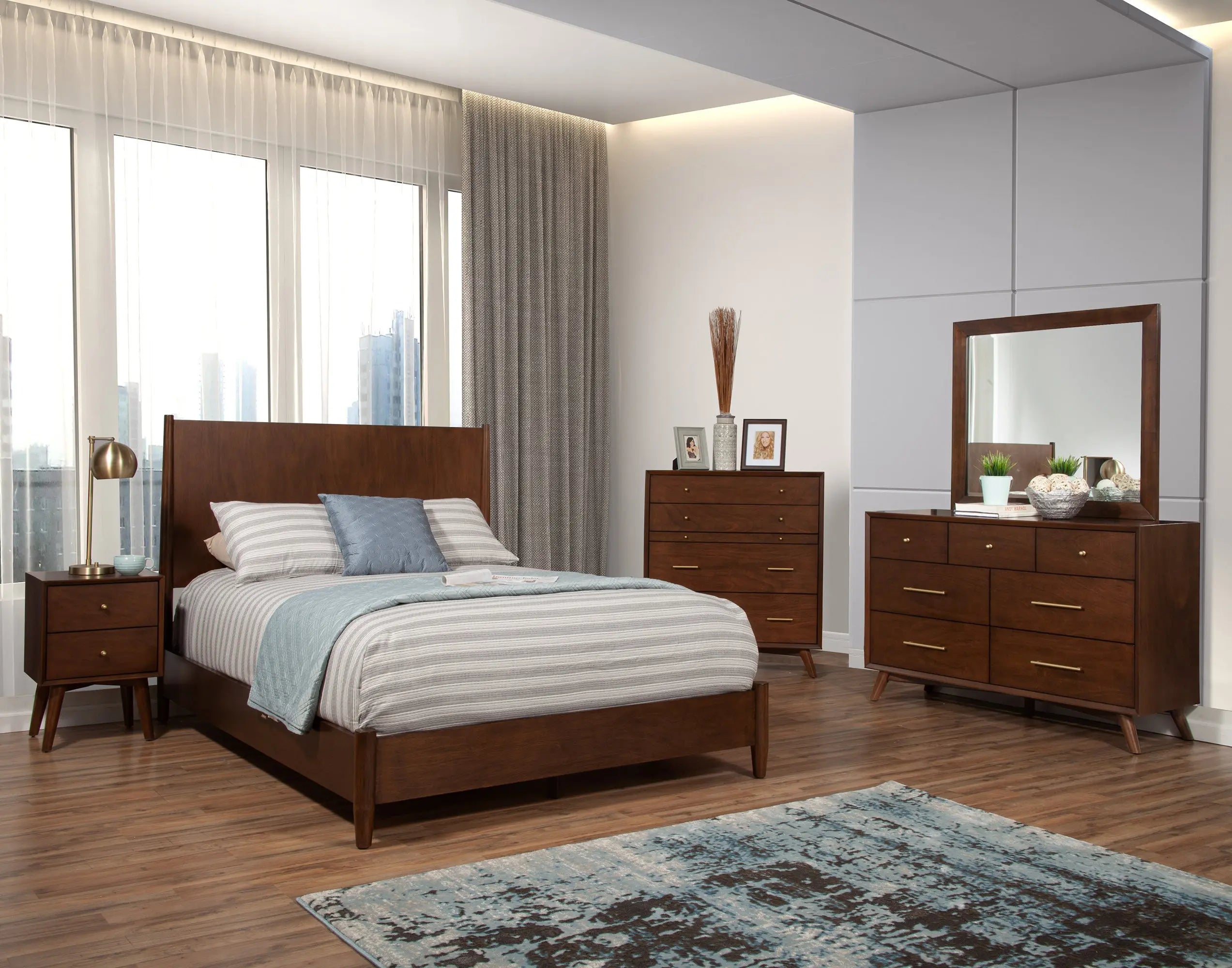Brown Solid Wood Queen Bed Frame Homeroots Bed & Bath