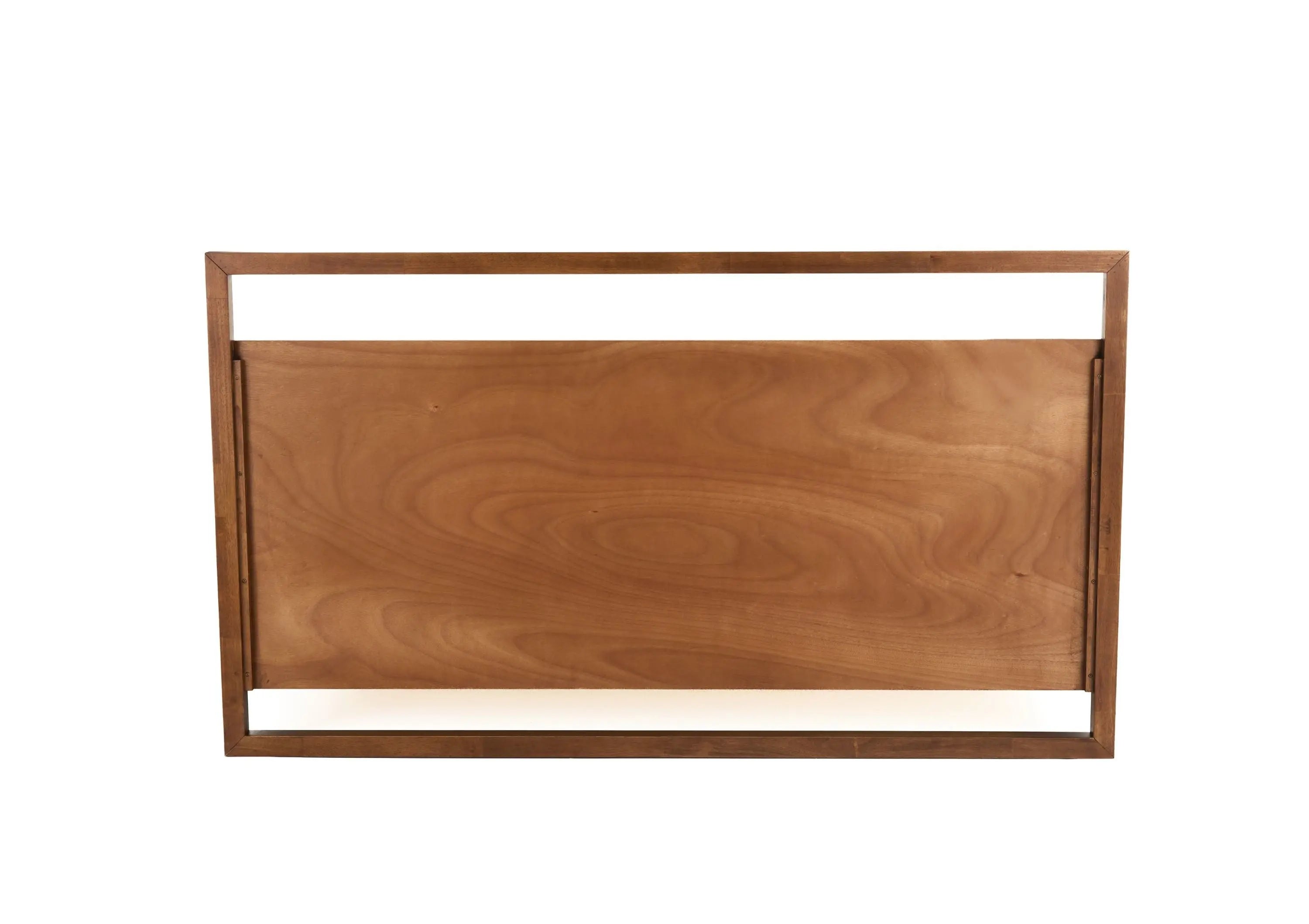 Brown Wood And California King Bed Frame Homeroots Bed & Bath