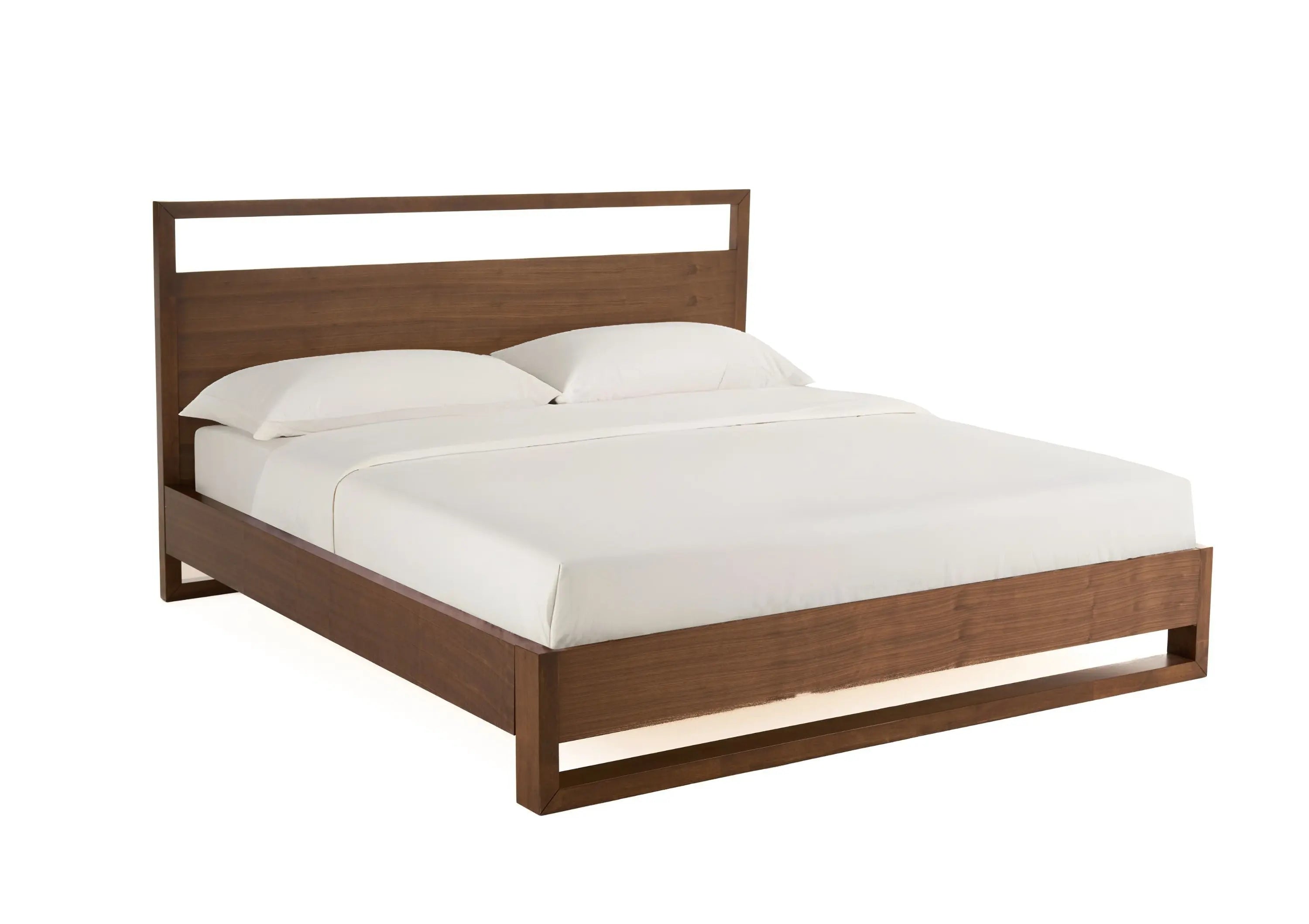 Brown Wood And California King Bed Frame Homeroots Bed & Bath
