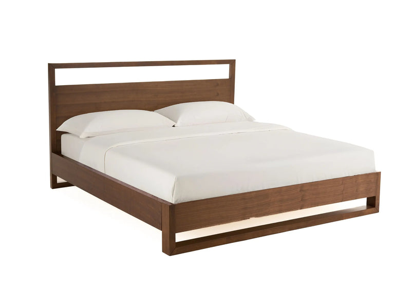 Brown Wood And California King Bed Frame Homeroots Bed & Bath
