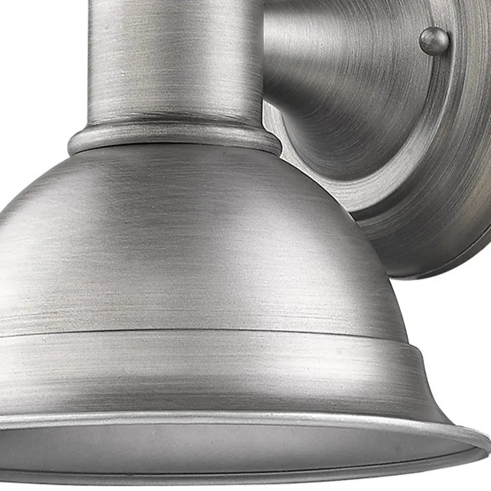 Brushed Silver Aluminum Wall Sconce Homeroots Outdoor