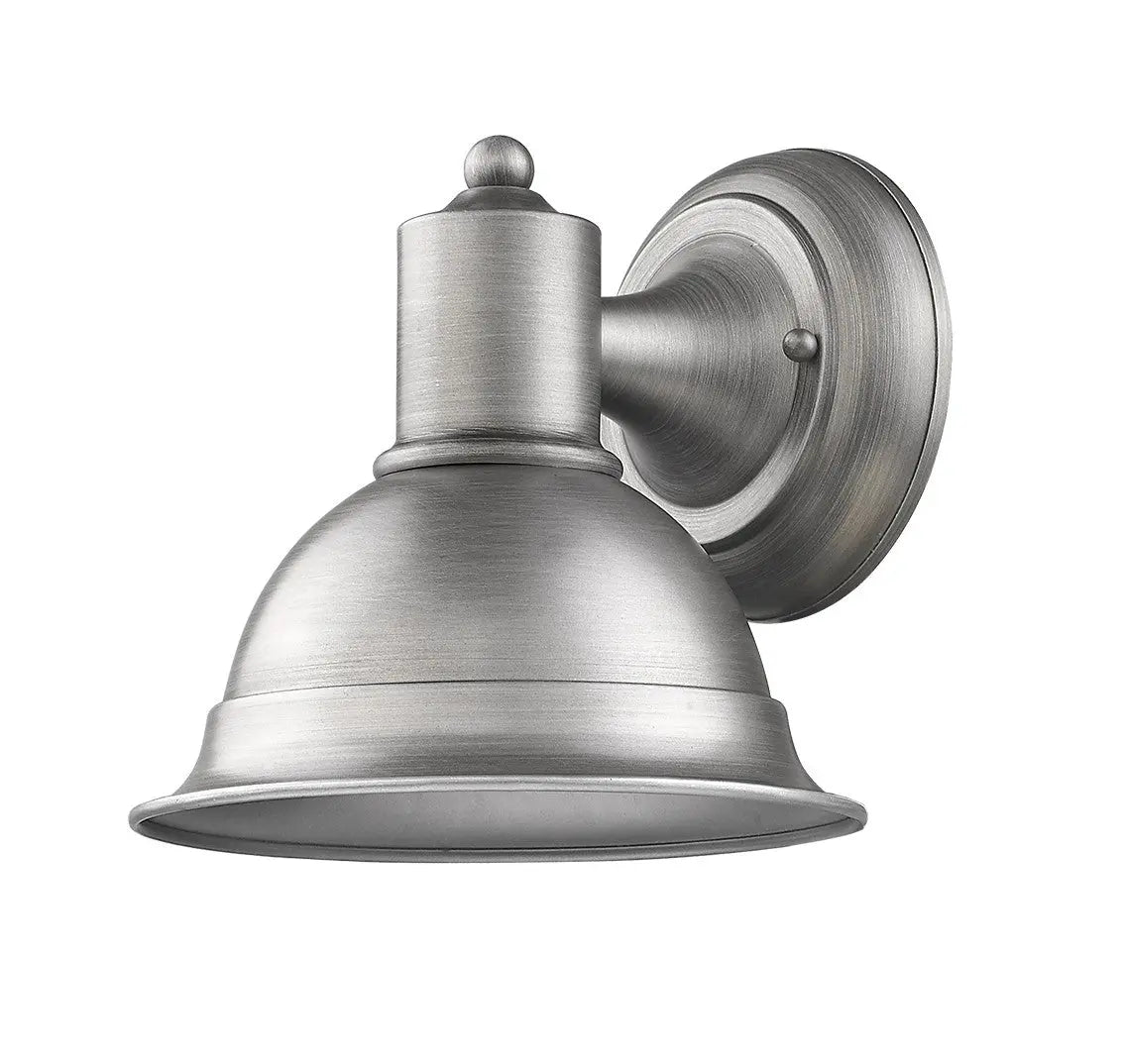 Brushed Silver Aluminum Wall Sconce Homeroots Outdoor