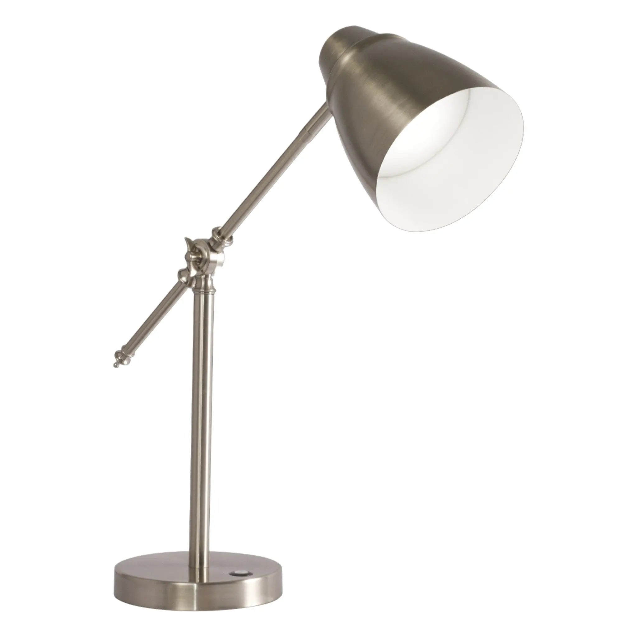 Brushed Silver LED Adjustable Desk Lamp Homeroots Lighting