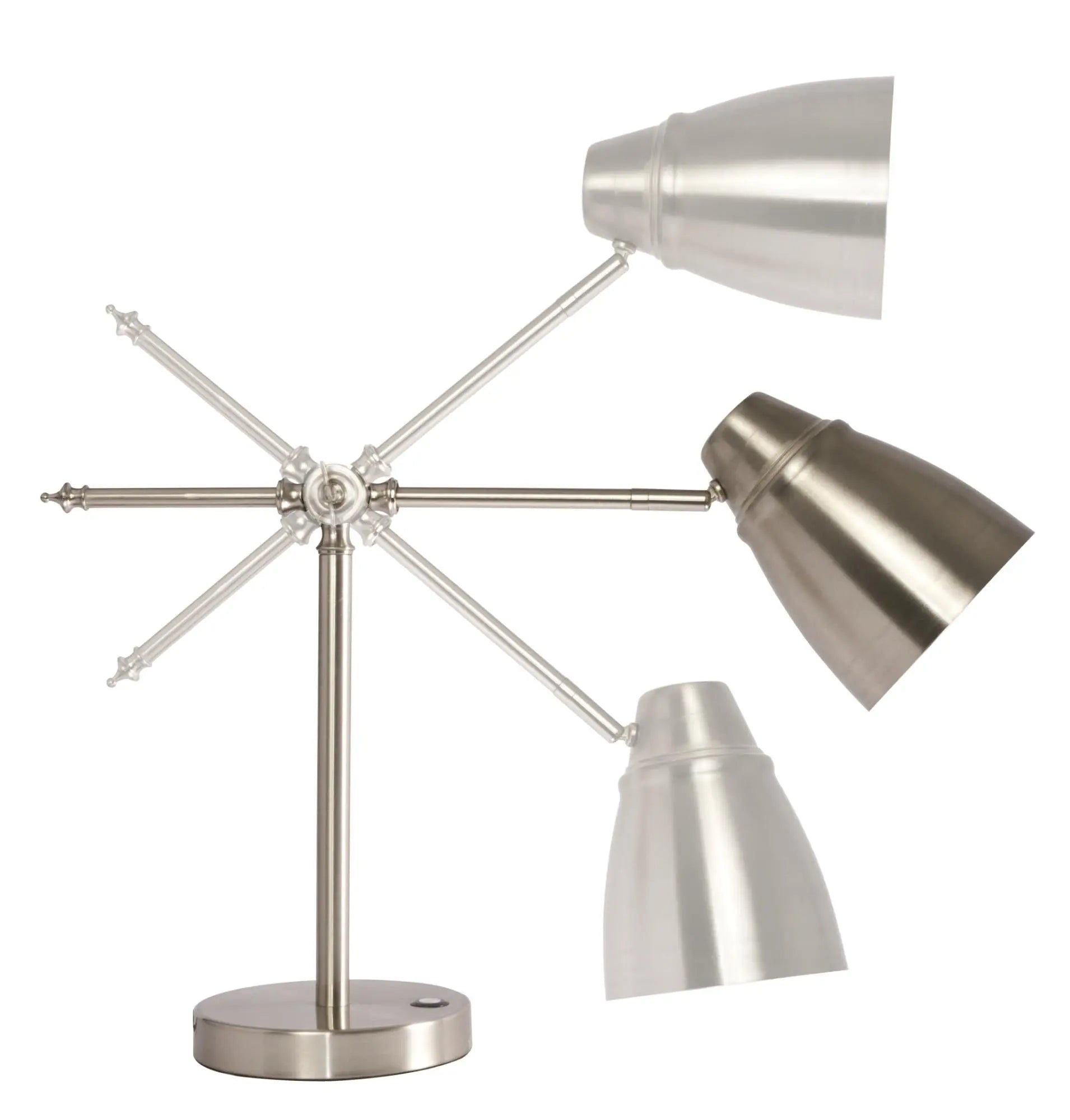 Brushed Silver LED Adjustable Desk Lamp Homeroots Lighting