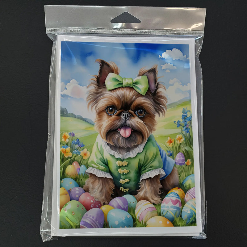 Brussels Griffon Easter Egg Hunt Greeting Cards Pack of 8 Caroline's Treasures
