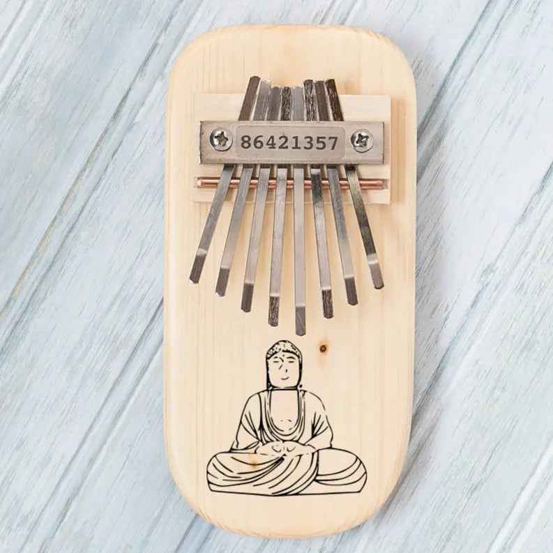 Buddha Engraved Thumb Piano Mountain Melodies