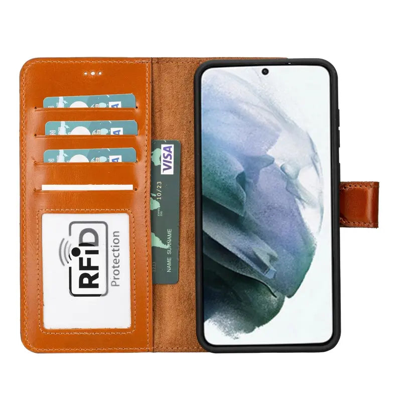 Buffalo Samsung Galaxy S21 FE Detachable Leather Wallet Case Toronata