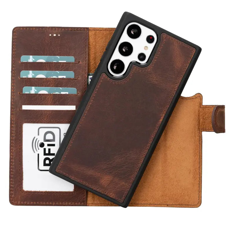 Buffalo Samsung Galaxy S23 Series Detachable Leather Wallet Case Toronata