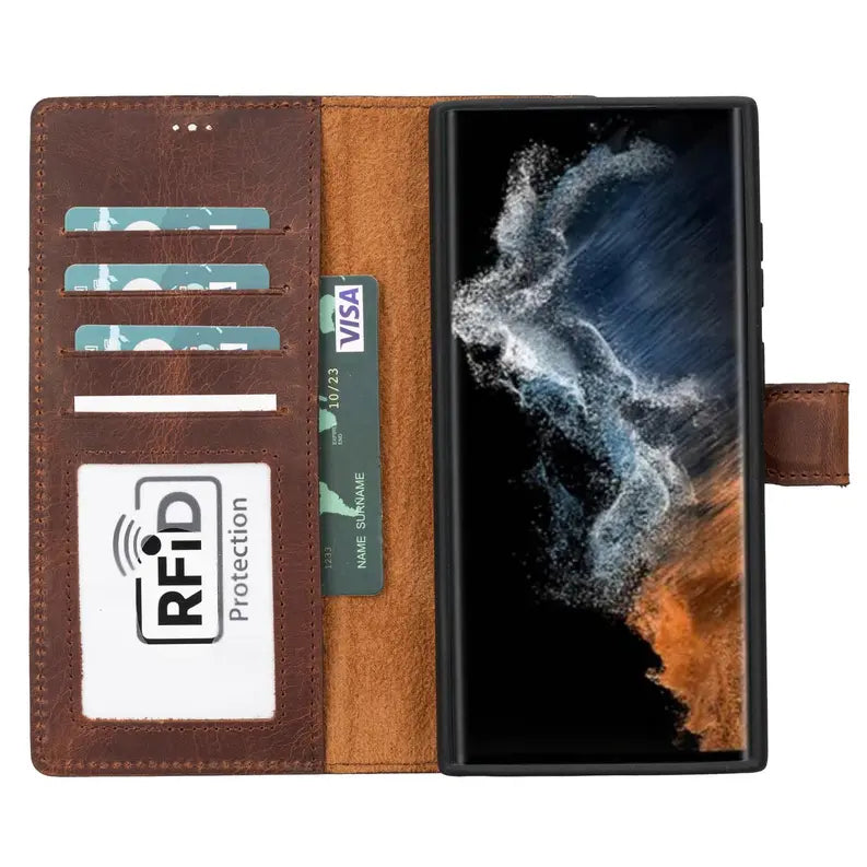 Buffalo Samsung Galaxy S23 Series Detachable Leather Wallet Case Toronata