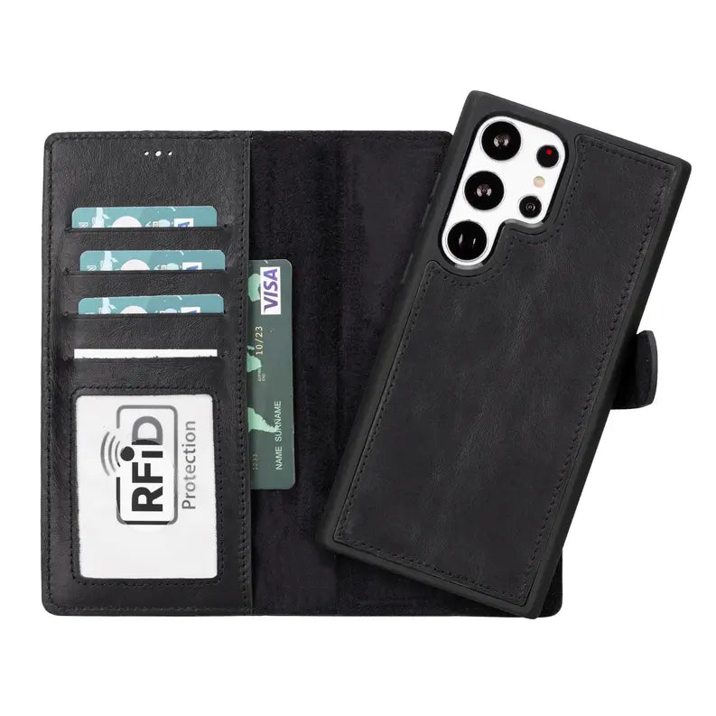 Buffalo Samsung Galaxy S23 Series Detachable Leather Wallet Case Toronata