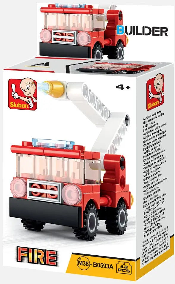 Builder Fire Building Brick Display Set, x2 of each kit A-D Texas Toy Distribution