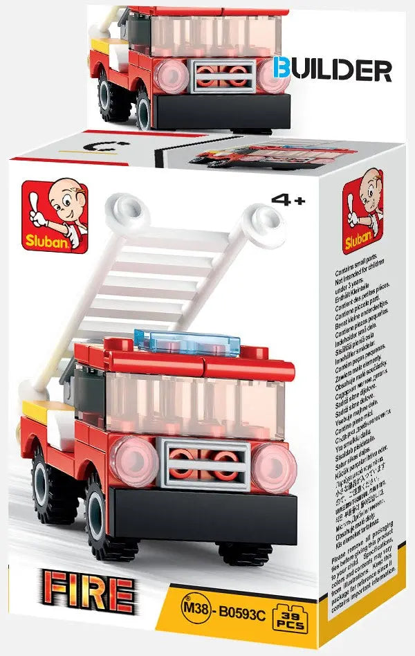 Builder Fire Building Brick Display Set, x2 of each kit A-D Texas Toy Distribution