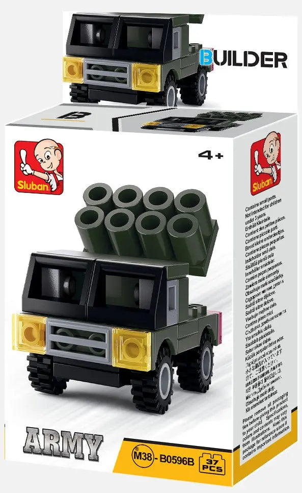 Builder Military Building Brick Display Set, x2 of each kit Texas Toy Distribution