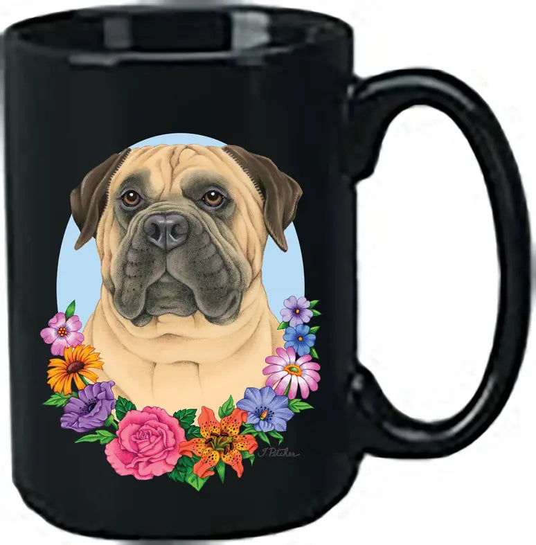 Bull Mastiff - Best of Breed Ceramic 15oz Coffee Black Mug Best of Breed
