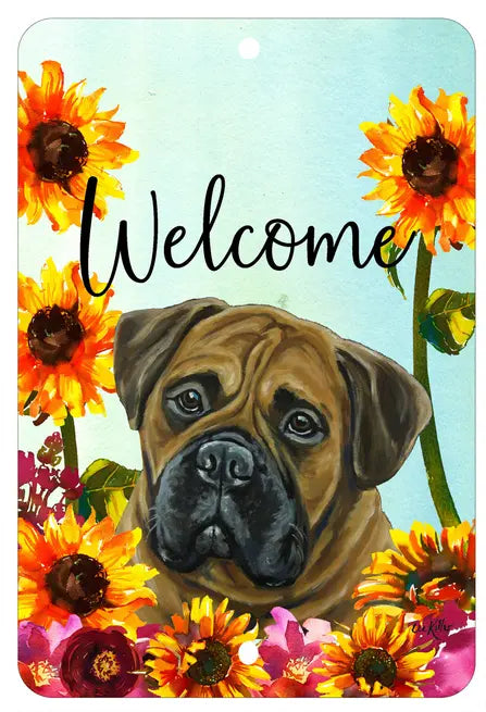 Bull Mastiff - HHS Welcome Indoor/Outdoor Aluminum Sign Best of Breed