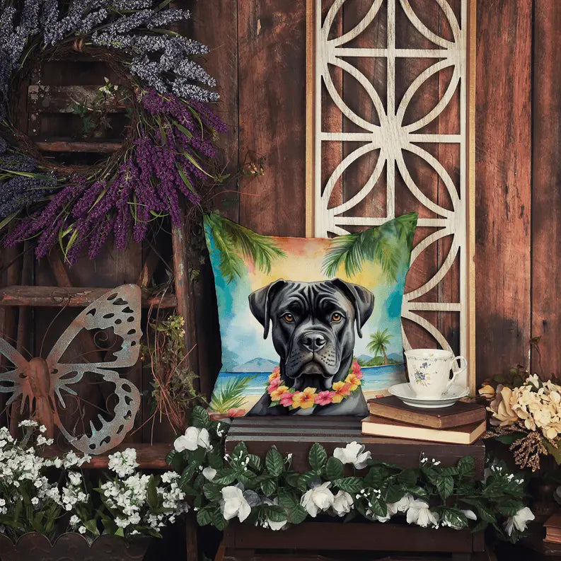 Bull Terrier Luau Pair of Pot Holders Caroline's Treasures