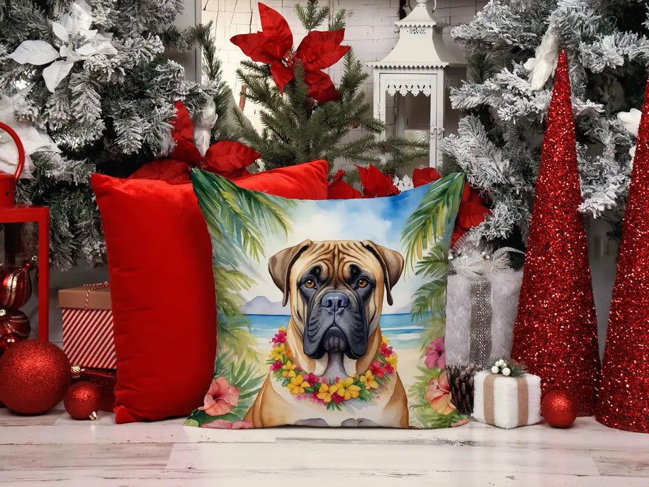 Bull Terrier Luau Pair of Pot Holders Caroline's Treasures