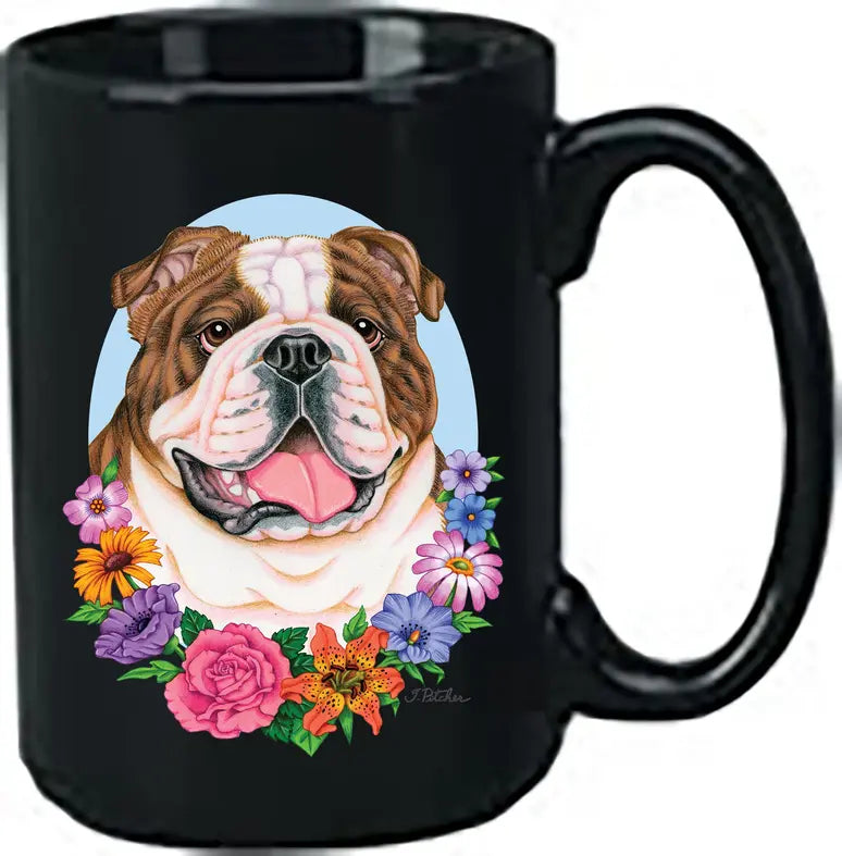 Bulldog Brindle - Best of Breed Ceramic 15oz Coffee Black Mug Best of Breed