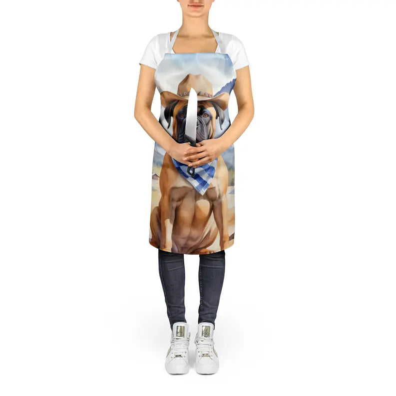 Bullmastiff Cowboy Welcome Apron Caroline's Treasures