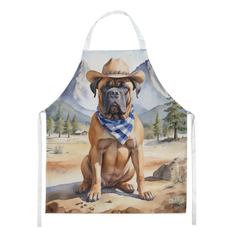 Bullmastiff Cowboy Welcome Apron Caroline's Treasures